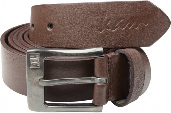 Kam Jeans 913 Jeans Belt Genuine Leather Brown , 3,5cm - Ζώνες - Ανδρικές ζώνες μεγάλα μεγέθη