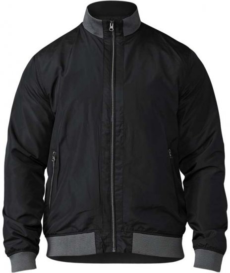 D555 Felix Lightweight Bomber Jacket Black - Μπουφάν - Aνδρικά μπουφαν μεγάλα μεγέθη