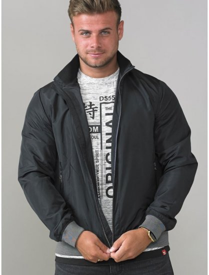 D555 Felix Lightweight Bomber Jacket Black - Μπουφάν - Aνδρικά μπουφαν μεγάλα μεγέθη