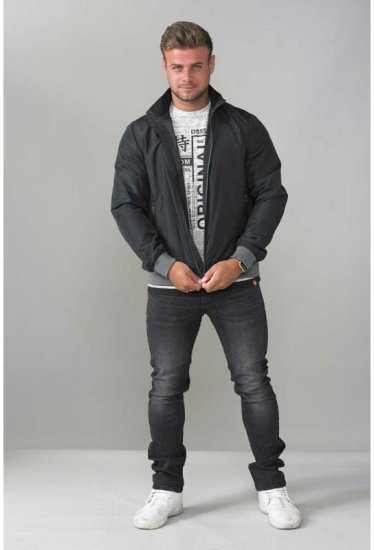 D555 Felix Lightweight Bomber Jacket Black - Μπουφάν - Aνδρικά μπουφαν μεγάλα μεγέθη