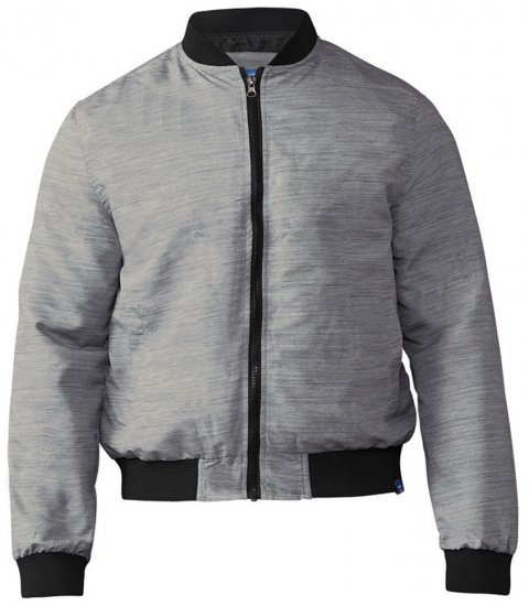 D555 Lou Bomber Jacket Grey - Μπουφάν - Aνδρικά μπουφαν μεγάλα μεγέθη