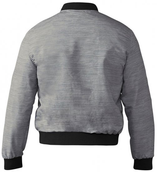 D555 Lou Bomber Jacket Grey - Μπουφάν - Aνδρικά μπουφαν μεγάλα μεγέθη