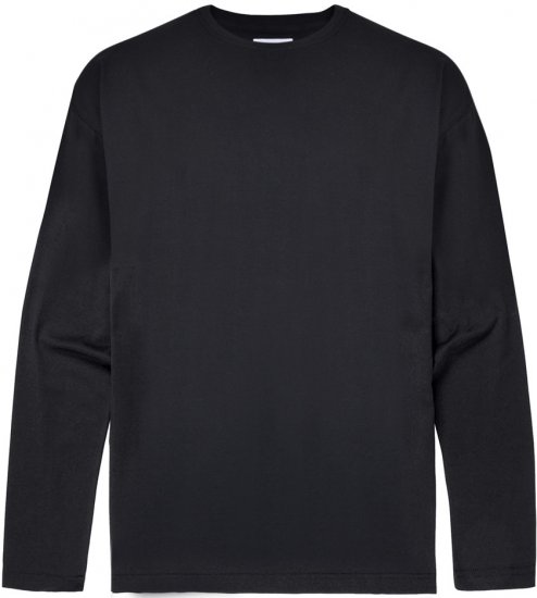 Motley Denim Long Sleeve T-shirt Black - Μακό μπλουζάκια - Aνδρικά μπλουζεσ μεγάλα μεγέθη