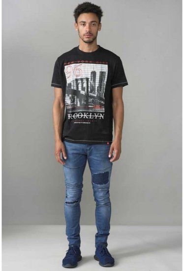 D555 Cain T-shirt Black - Μακό μπλουζάκια - Aνδρικά μπλουζεσ μεγάλα μεγέθη
