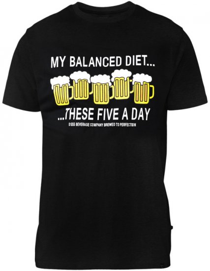 D555 Madison T-shirt Black - Μακό μπλουζάκια - Aνδρικά μπλουζεσ μεγάλα μεγέθη