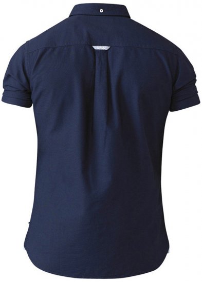 D555 Norman Short Sleeve Oxford Shirt Navy - Πουκάμισα - Aνδρικά πουκαμισα μεγαλα μεγάλα μεγέθη