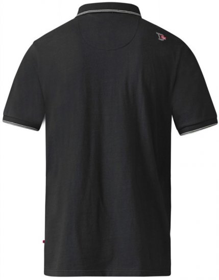 D555 Cecil Polo Black - Πόλο μπλουζάκια - Aνδρικά μπλουζακια πολο μεγάλα μεγέθη