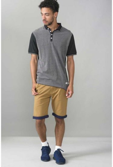 D555 Cecil Polo Black - Πόλο μπλουζάκια - Aνδρικά μπλουζακια πολο μεγάλα μεγέθη