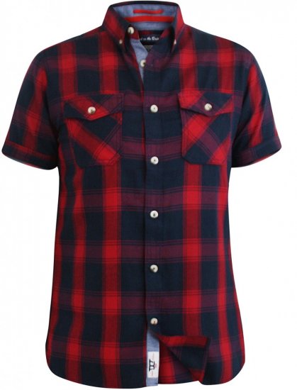 D555 Oliver Short Sleeve Shirt - Πουκάμισα - Aνδρικά πουκαμισα μεγαλα μεγάλα μεγέθη