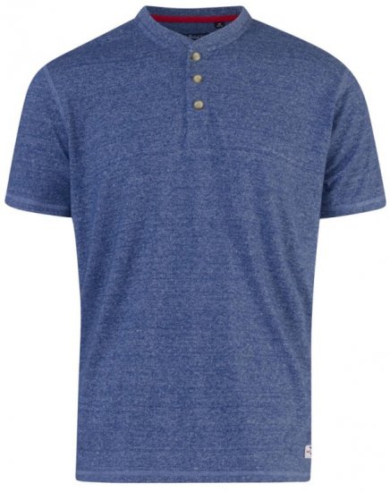 D555 Daniel Grandad T-shirt Denim - Μακό μπλουζάκια - Aνδρικά μπλουζεσ μεγάλα μεγέθη
