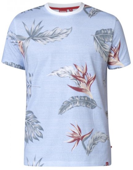 D555 Rufus T-shirt Blue - Μακό μπλουζάκια - Aνδρικά μπλουζεσ μεγάλα μεγέθη