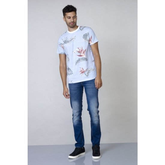 D555 Rufus T-shirt Blue - Μακό μπλουζάκια - Aνδρικά μπλουζεσ μεγάλα μεγέθη