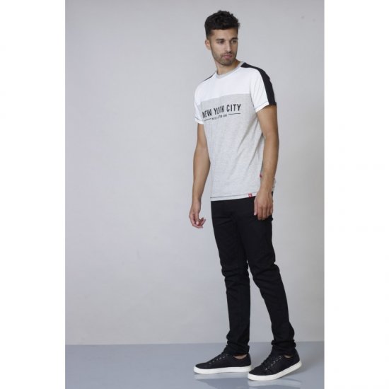 D555 Alvester T-shirt Grey - Μακό μπλουζάκια - Aνδρικά μπλουζεσ μεγάλα μεγέθη