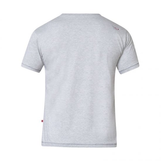 D555 Phillip T-shirt Grey - Μακό μπλουζάκια - Aνδρικά μπλουζεσ μεγάλα μεγέθη