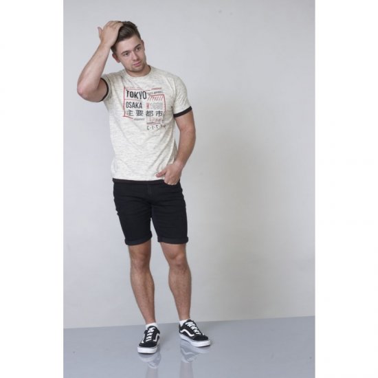 D555 Merlin T-shirt Grey - Μακό μπλουζάκια - Aνδρικά μπλουζεσ μεγάλα μεγέθη