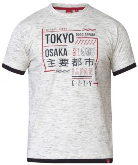 D555 Merlin T-shirt Grey - Μακό μπλουζάκια - Aνδρικά μπλουζεσ μεγάλα μεγέθη