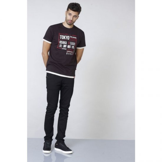 D555 Merlin T-shirt Black - Μακό μπλουζάκια - Aνδρικά μπλουζεσ μεγάλα μεγέθη