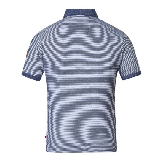 D555 Tyrone Polo Blue - Πόλο μπλουζάκια - Aνδρικά μπλουζακια πολο μεγάλα μεγέθη