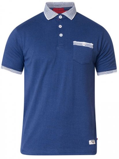D555 George Polo Navy - Πόλο μπλουζάκια - Aνδρικά μπλουζακια πολο μεγάλα μεγέθη