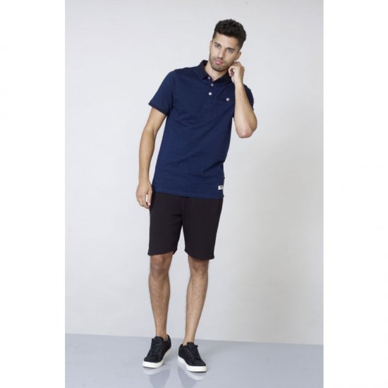 D555 Jerell Polo Navy - Πόλο μπλουζάκια - Aνδρικά μπλουζακια πολο μεγάλα μεγέθη