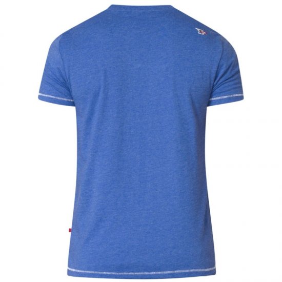 D555 Kansas T-shirt Blue - Μακό μπλουζάκια - Aνδρικά μπλουζεσ μεγάλα μεγέθη
