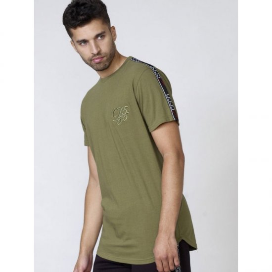 D555 Kambria Couture T-shirt Khaki - Μακό μπλουζάκια - Aνδρικά μπλουζεσ μεγάλα μεγέθη