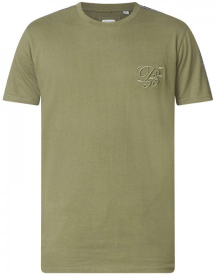 D555 Kambria Couture T-shirt Khaki - Μακό μπλουζάκια - Aνδρικά μπλουζεσ μεγάλα μεγέθη