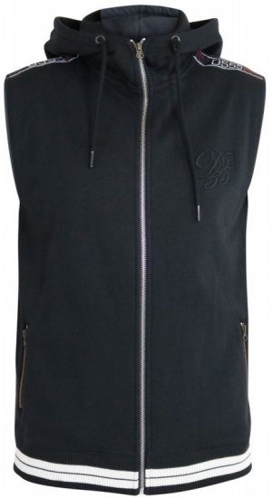 D555 Chemung Short Sleeve Hoodie Black - φούτερ/Φούτερ με κουκούλα - φούτερ/Φούτερ με κουκούλα ανδρικά μεγάλα μεγέθη 