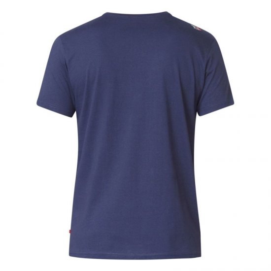 D555 Kenton T-shirt Navy - Μακό μπλουζάκια - Aνδρικά μπλουζεσ μεγάλα μεγέθη