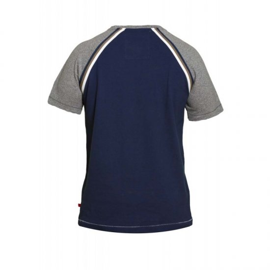 D555 Ashburn T-shirt Navy - Μακό μπλουζάκια - Aνδρικά μπλουζεσ μεγάλα μεγέθη