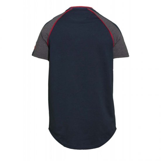 D555 Brendon T-shirt Navy - Μακό μπλουζάκια - Aνδρικά μπλουζεσ μεγάλα μεγέθη