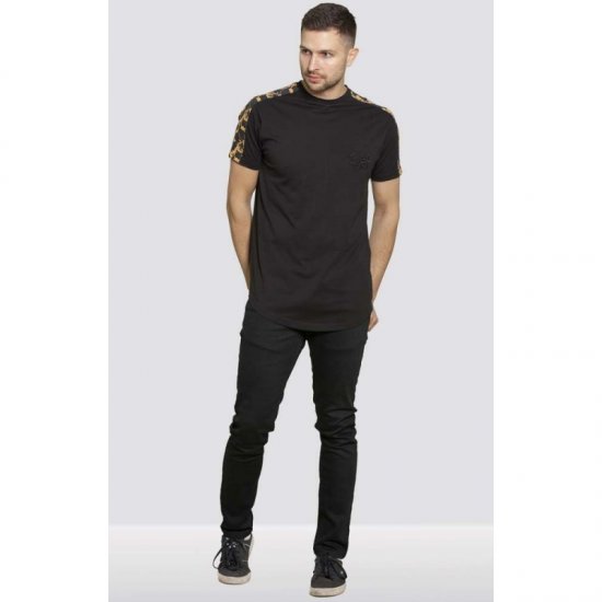 D555 Damien Couture T-shirt Black - Μακό μπλουζάκια - Aνδρικά μπλουζεσ μεγάλα μεγέθη
