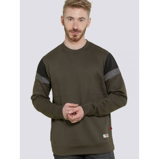 D555 Clermont Sweatshirt Khaki - φούτερ/Φούτερ με κουκούλα - φούτερ/Φούτερ με κουκούλα ανδρικά μεγάλα μεγέθη