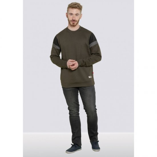 D555 Clermont Sweatshirt Khaki - φούτερ/Φούτερ με κουκούλα - φούτερ/Φούτερ με κουκούλα ανδρικά μεγάλα μεγέθη