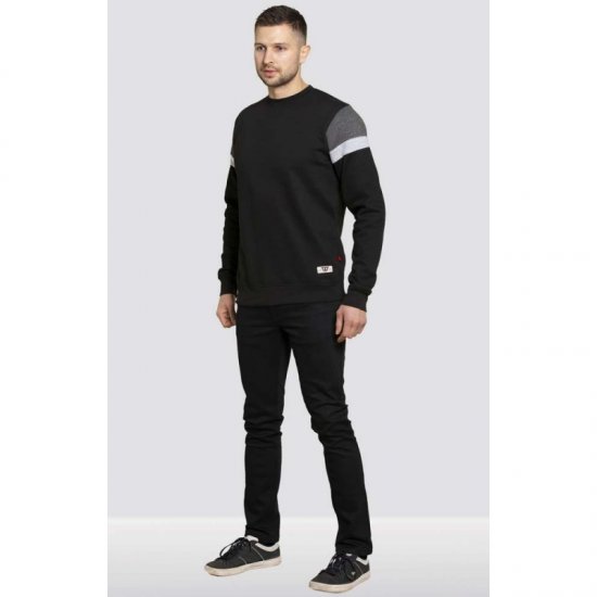 D555 Clermont Sweatshirt Black - φούτερ/Φούτερ με κουκούλα - φούτερ/Φούτερ με κουκούλα ανδρικά μεγάλα μεγέθη 