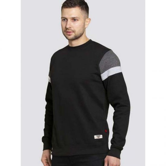 D555 Clermont Sweatshirt Black - φούτερ/Φούτερ με κουκούλα - φούτερ/Φούτερ με κουκούλα ανδρικά μεγάλα μεγέθη 