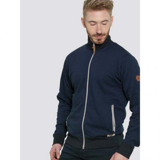 D555 Buxton Full Zip Sweatshirt Navy - φούτερ/Φούτερ με κουκούλα - φούτερ/Φούτερ με κουκούλα ανδρικά μεγάλα μεγέθη 