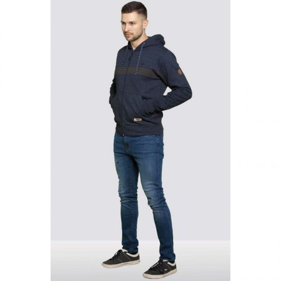 D555 Louisiana Hoodie Navy - φούτερ/Φούτερ με κουκούλα - φούτερ/Φούτερ με κουκούλα ανδρικά μεγάλα μεγέθη 