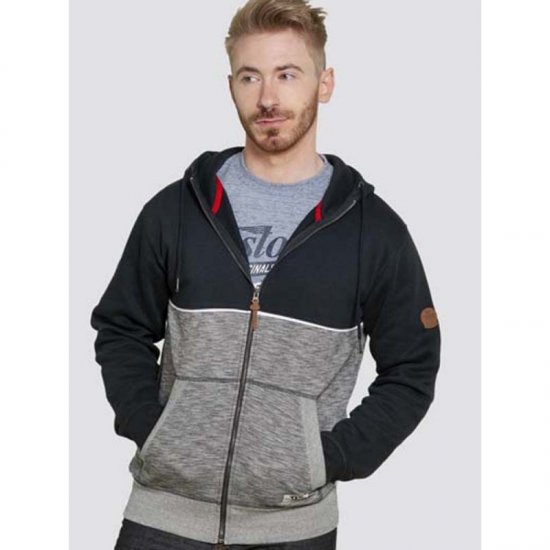 D555 Lamarsh Hoodie Navy - φούτερ/Φούτερ με κουκούλα - φούτερ/Φούτερ με κουκούλα ανδρικά μεγάλα μεγέθη 