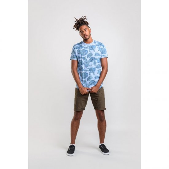 D555 Seymour T-shirt Blue - Μακό μπλουζάκια - Aνδρικά μπλουζεσ μεγάλα μεγέθη