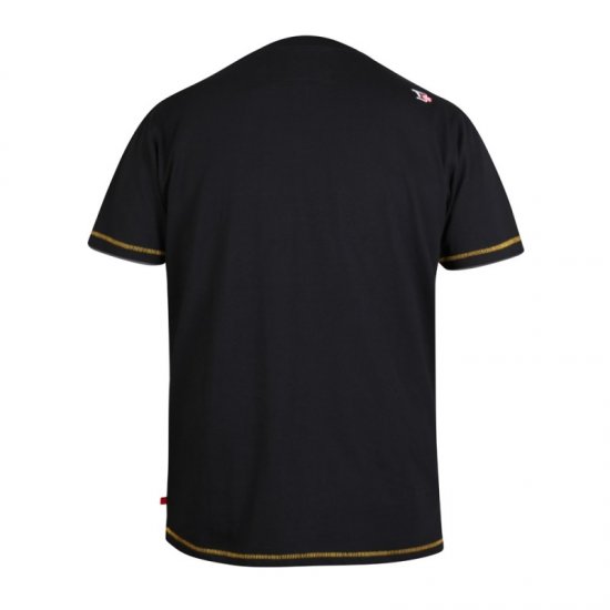 D555 Shelby T-shirt Black - Μακό μπλουζάκια - Aνδρικά μπλουζεσ μεγάλα μεγέθη