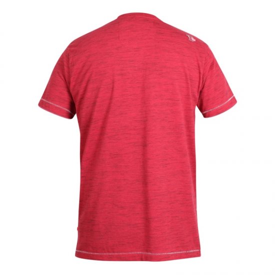 D555 Shelton T-shirt Red - Μακό μπλουζάκια - Aνδρικά μπλουζεσ μεγάλα μεγέθη