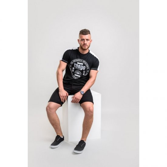 D555 Walton T-shirt Black - Μακό μπλουζάκια - Aνδρικά μπλουζεσ μεγάλα μεγέθη