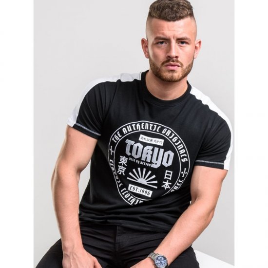 D555 Walton T-shirt Black - Μακό μπλουζάκια - Aνδρικά μπλουζεσ μεγάλα μεγέθη