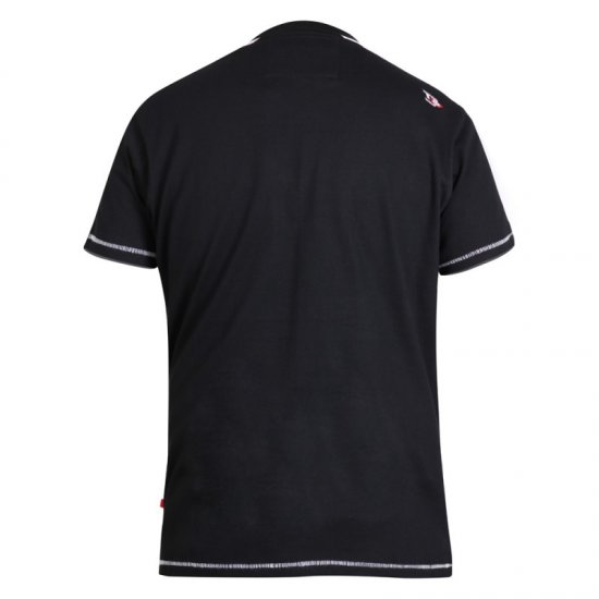 D555 Walton T-shirt Black - Μακό μπλουζάκια - Aνδρικά μπλουζεσ μεγάλα μεγέθη