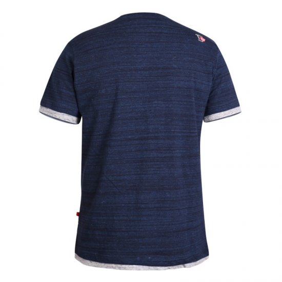D555 Finn T-shirt Navy - Μακό μπλουζάκια - Aνδρικά μπλουζεσ μεγάλα μεγέθη