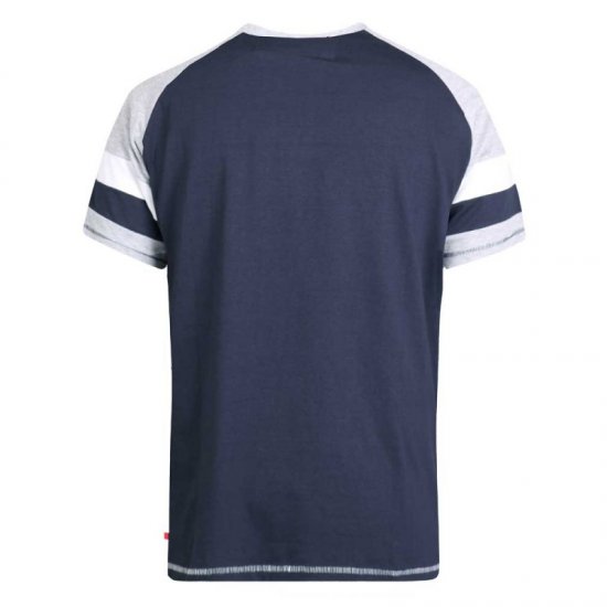 D555 Jones T-shirt Navy - Μακό μπλουζάκια - Aνδρικά μπλουζεσ μεγάλα μεγέθη