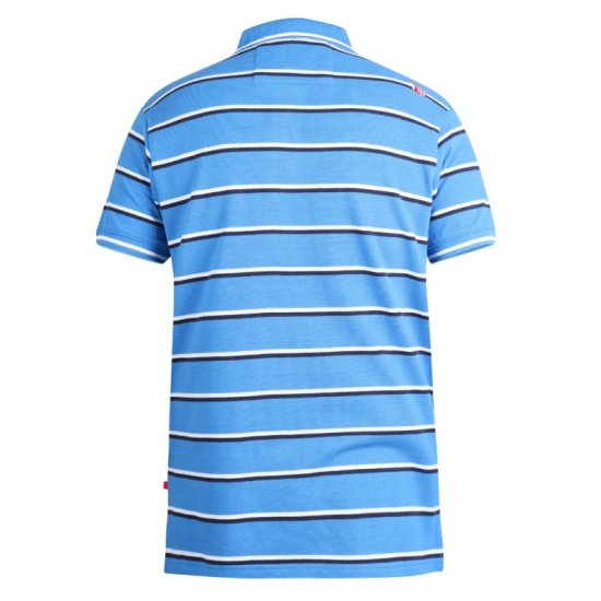 D555 Holmes Polo Blue - Πόλο μπλουζάκια - Aνδρικά μπλουζακια πολο μεγάλα μεγέθη