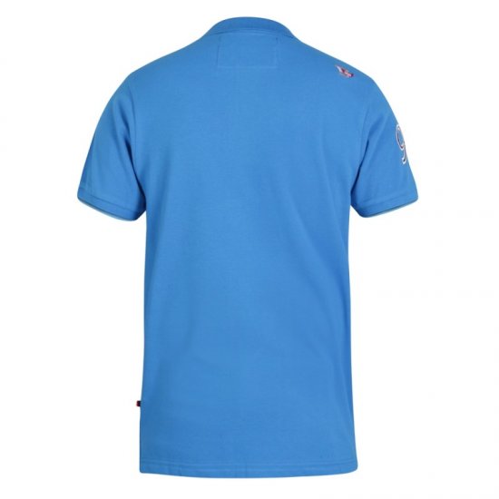 D555 Parker Polo Blue - Πόλο μπλουζάκια - Aνδρικά μπλουζακια πολο μεγάλα μεγέθη