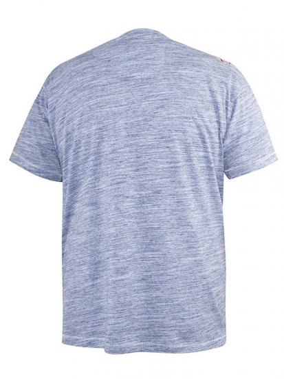 D555 Hobart LA Printed T-Shirt Blue - Μακό μπλουζάκια - Aνδρικά μπλουζεσ μεγάλα μεγέθη